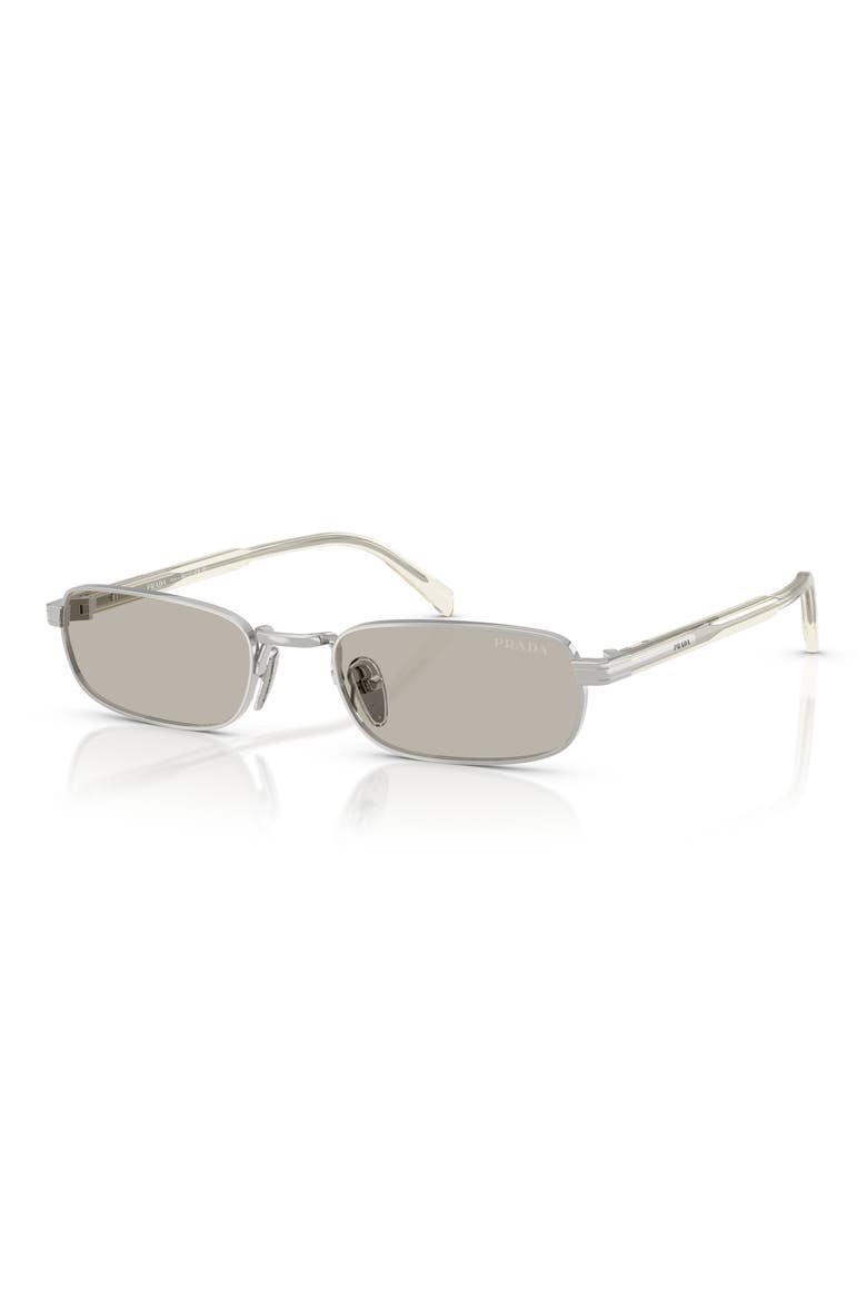 54mm Rectangular Sunglasses, Alternate, color, 1BC30P54 SILVER