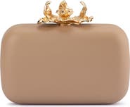 Olga Berg Adele Orchid Lock Frame Clutch