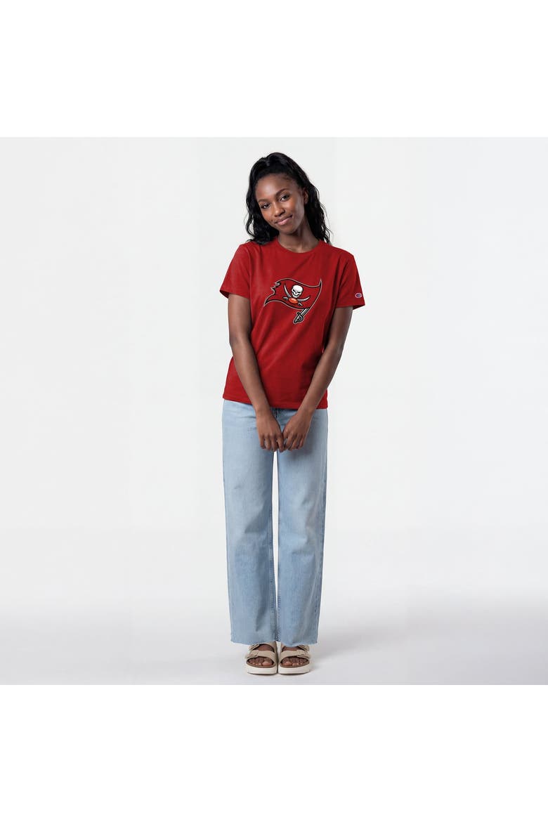 Women's Champion  Red Tampa Bay Buccaneers Logo T-Shirt, Alternate, color, Red
