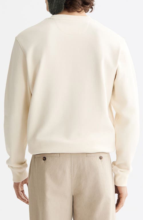 Scotch & Soda Seasonal Core Crewneck Sweatshirt In Neutral