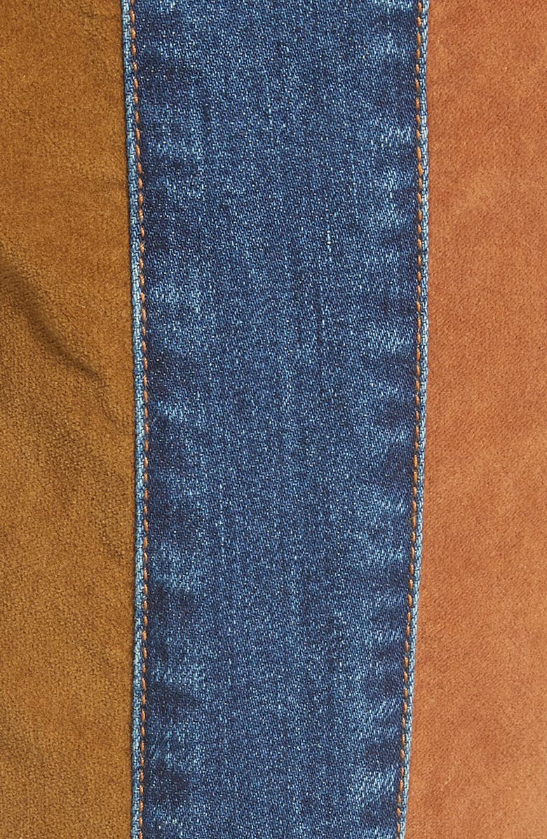 See by Chloé Paneled Crop Flare Jeans, Alternate, color, 