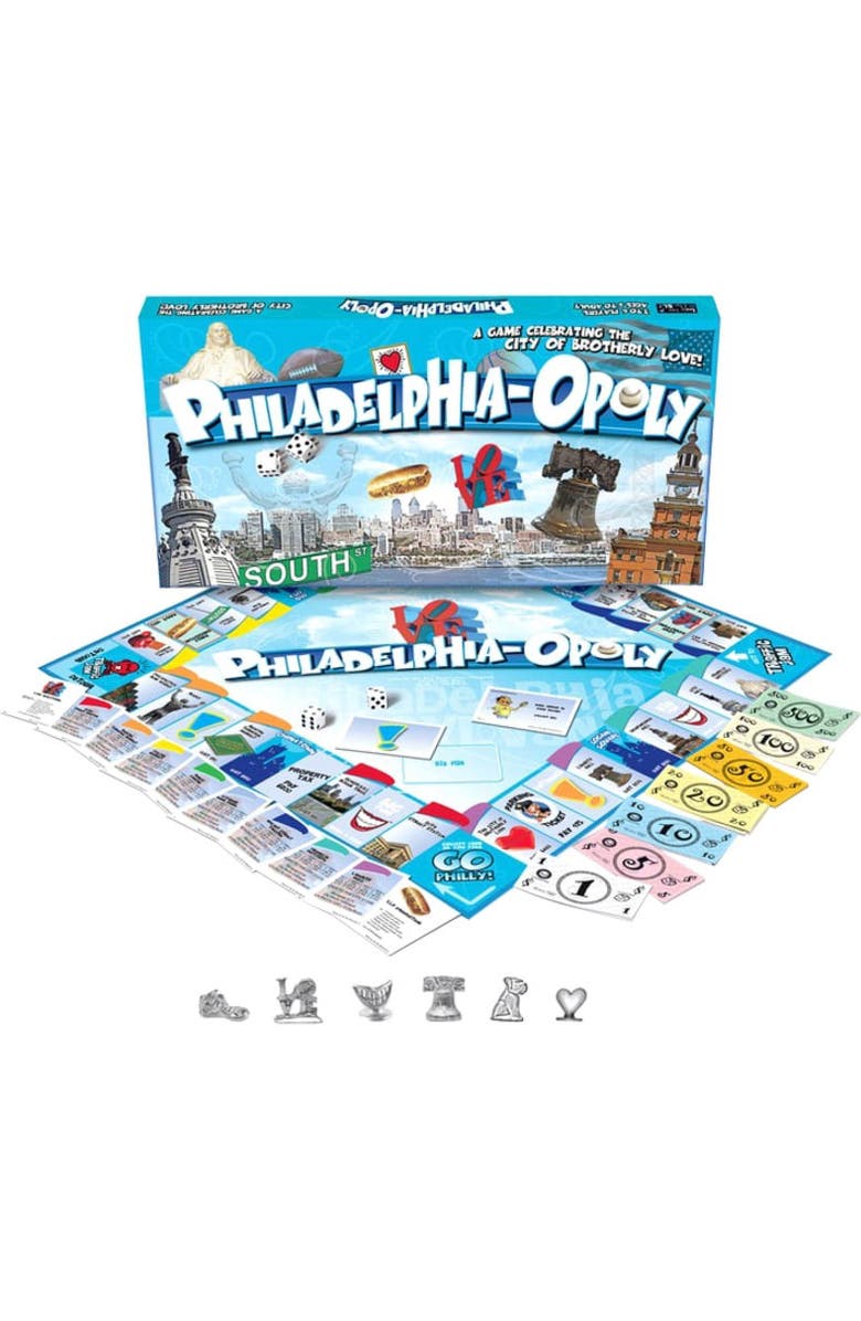 Late for the Sky Philadelphiaopoly Monopoly Board Game, Main, color,