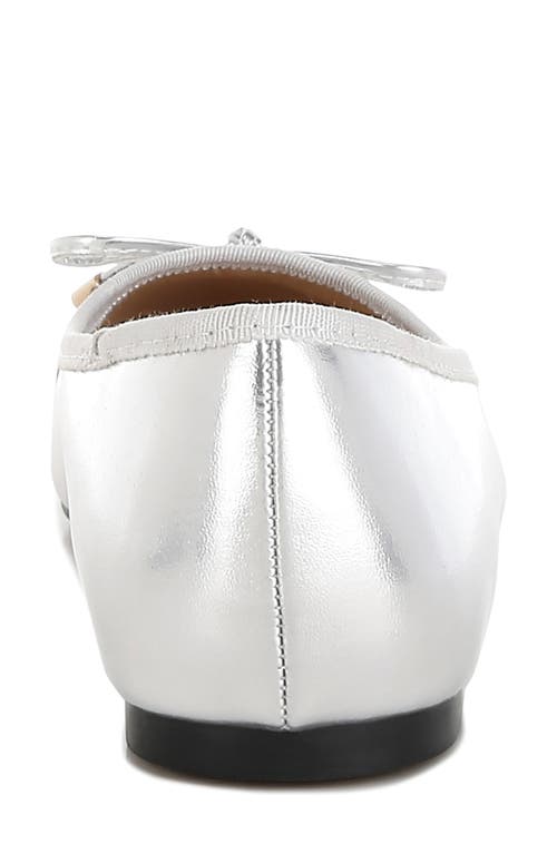 London Rag Minato Flat In Silver