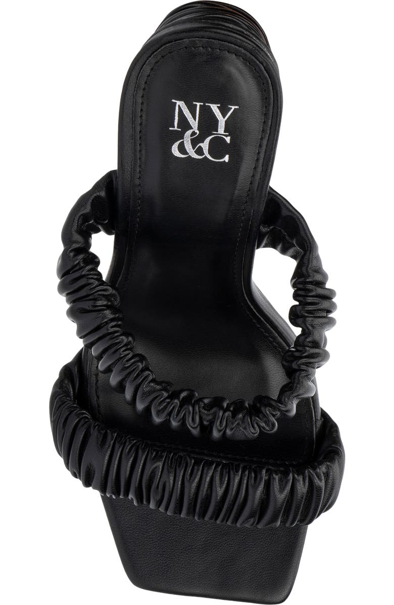 NEW YORK AND COMPANY Faina Ruched Strap Sandal, Alternate, color,