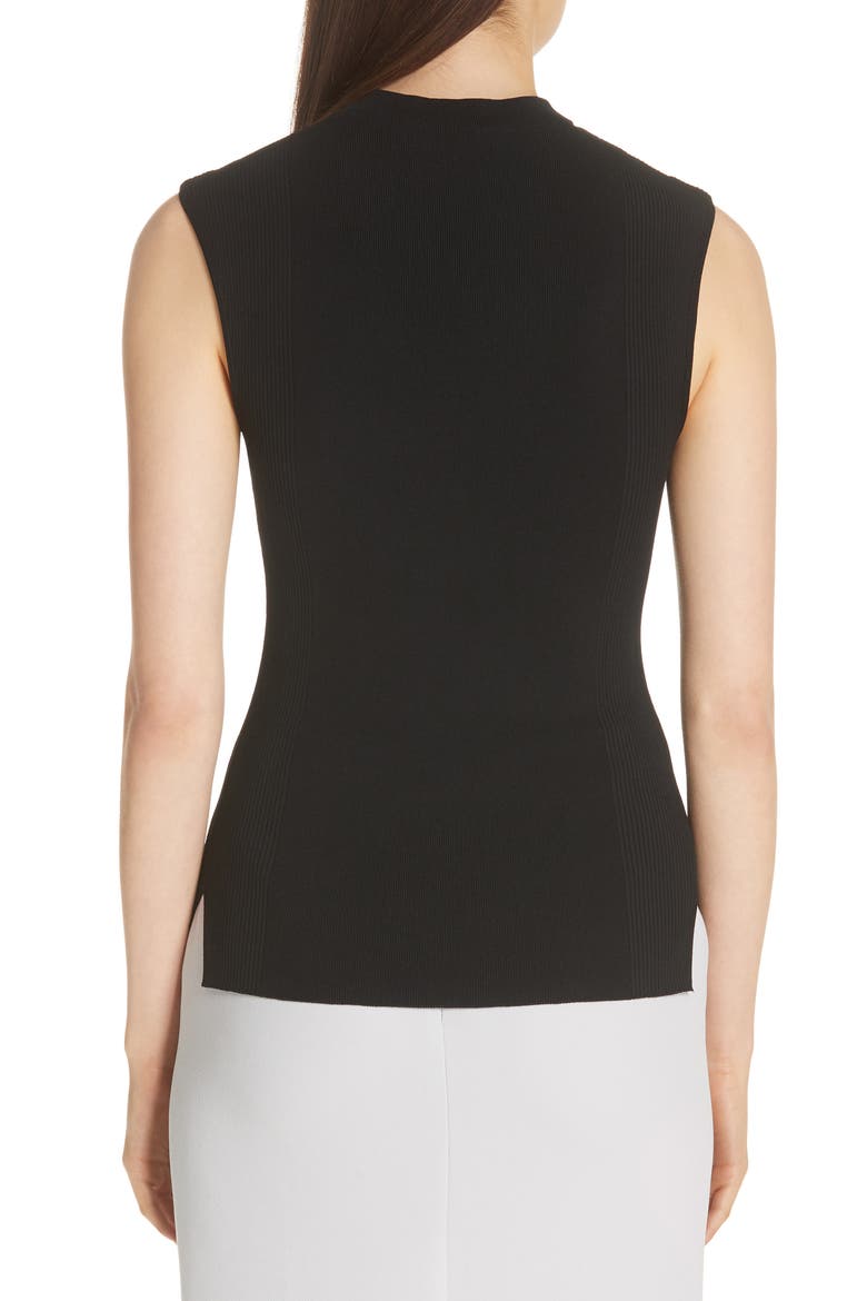 Fasmine Knit Shell, Alternate, color, BLACK