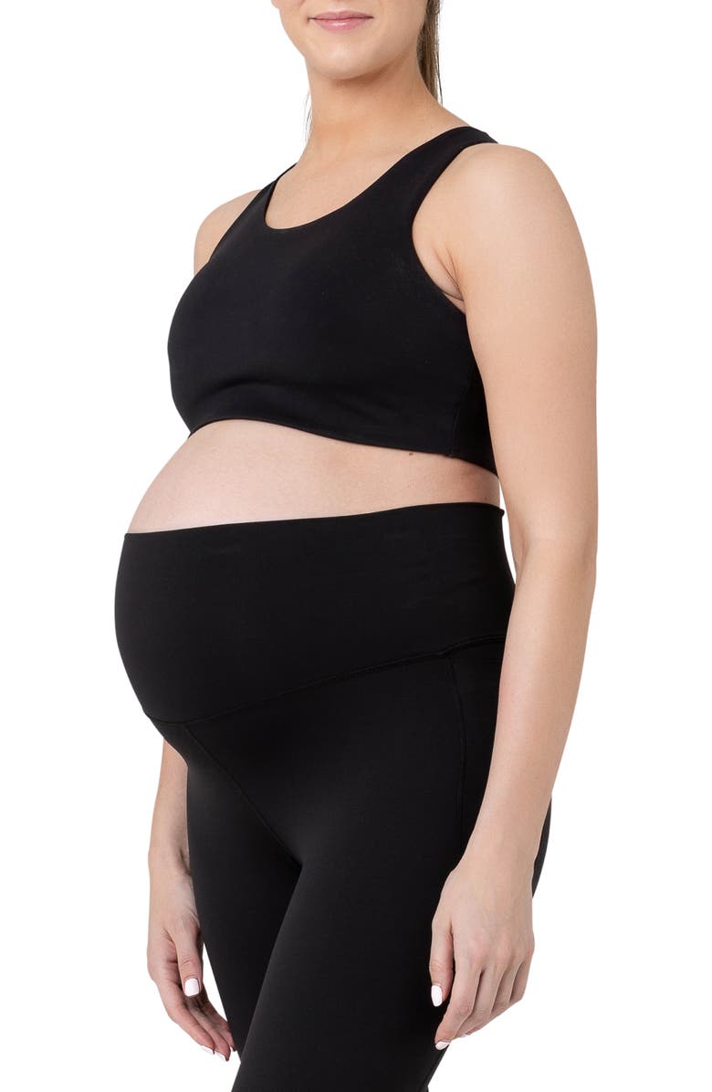 Ripe Maternity Tempo Stretch Nylon Crop Maternity Leggings, Alternate, color, 