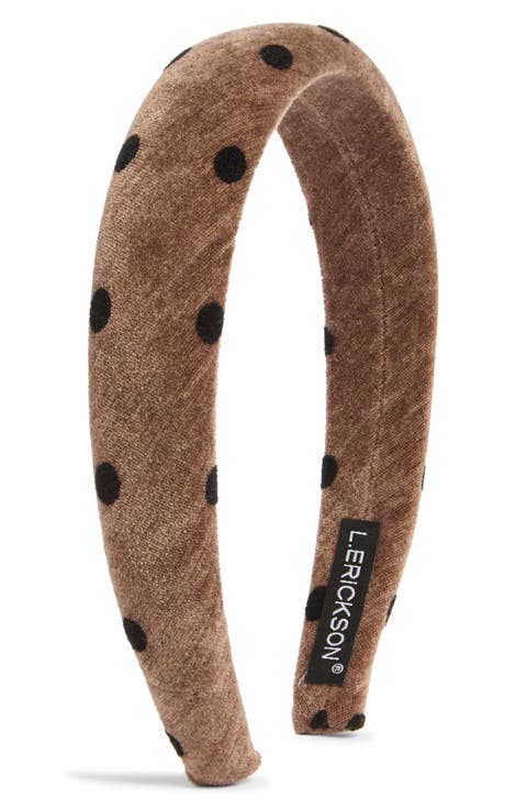 Mari Polka Dot Padded Headband
