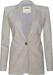 L'AGENCE Sheila Structured Pinstripe Blazer