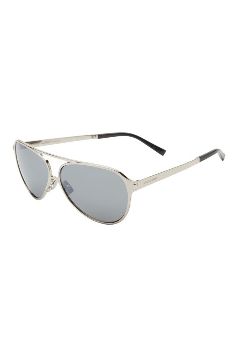 Aviator Sunglasses, Alternate, color, SILVER