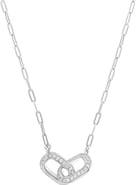 ATHRA LUXE Pavé Duo Interlock Necklace
