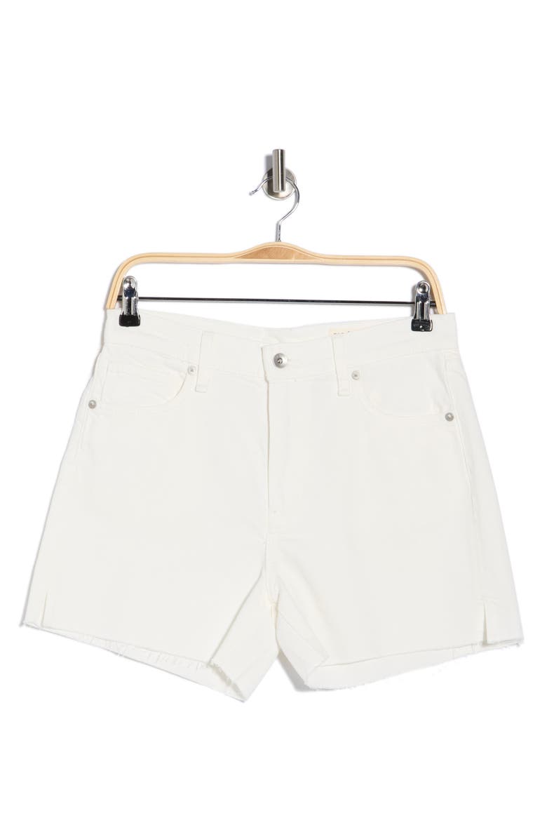 rag & bone Retro Cutoff Denim Shorts, Main, color, White