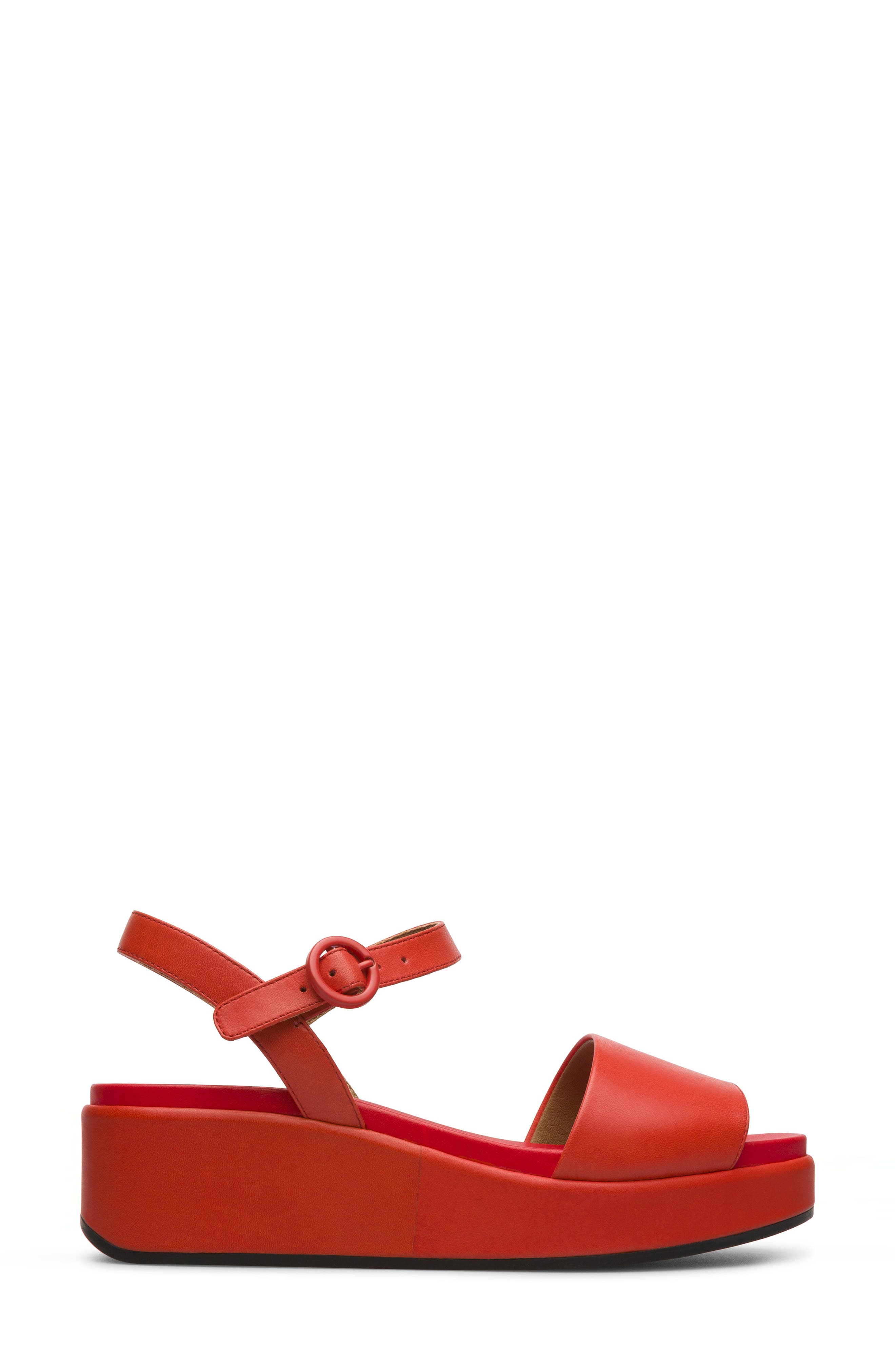 Camper Misia Platform Wedge Sandal, Alternate, color, Red
