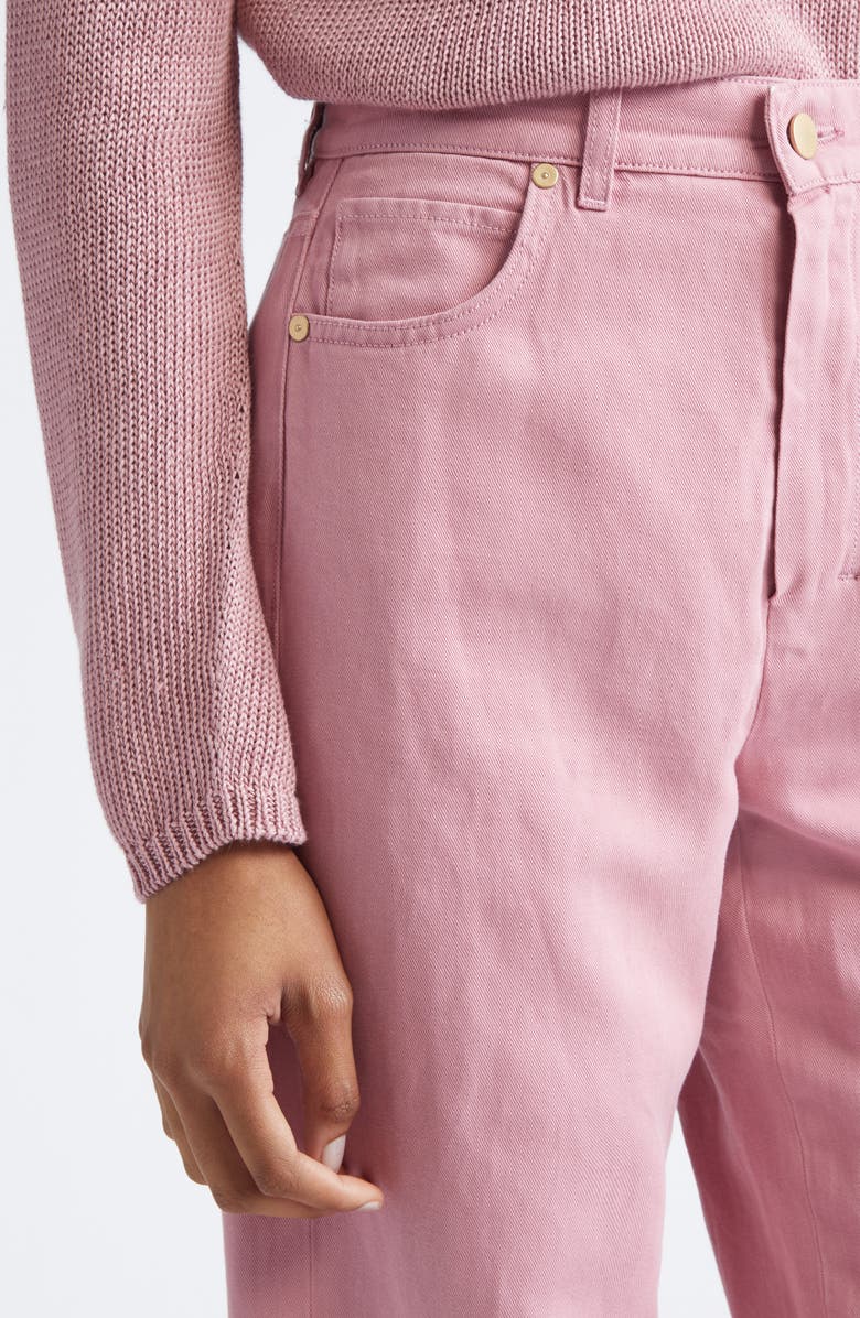 Max Mara Onorata Wide Leg Jeans, Alternate, color, Peony