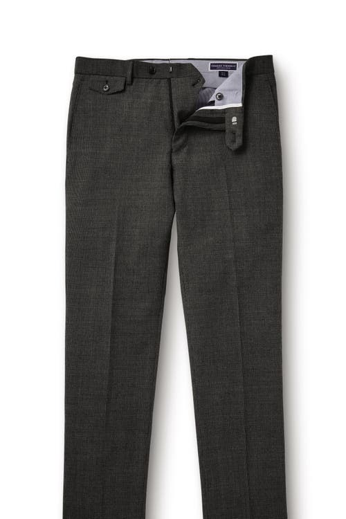 Charles Tyrwhitt Stretch Wool Trousers In Gray