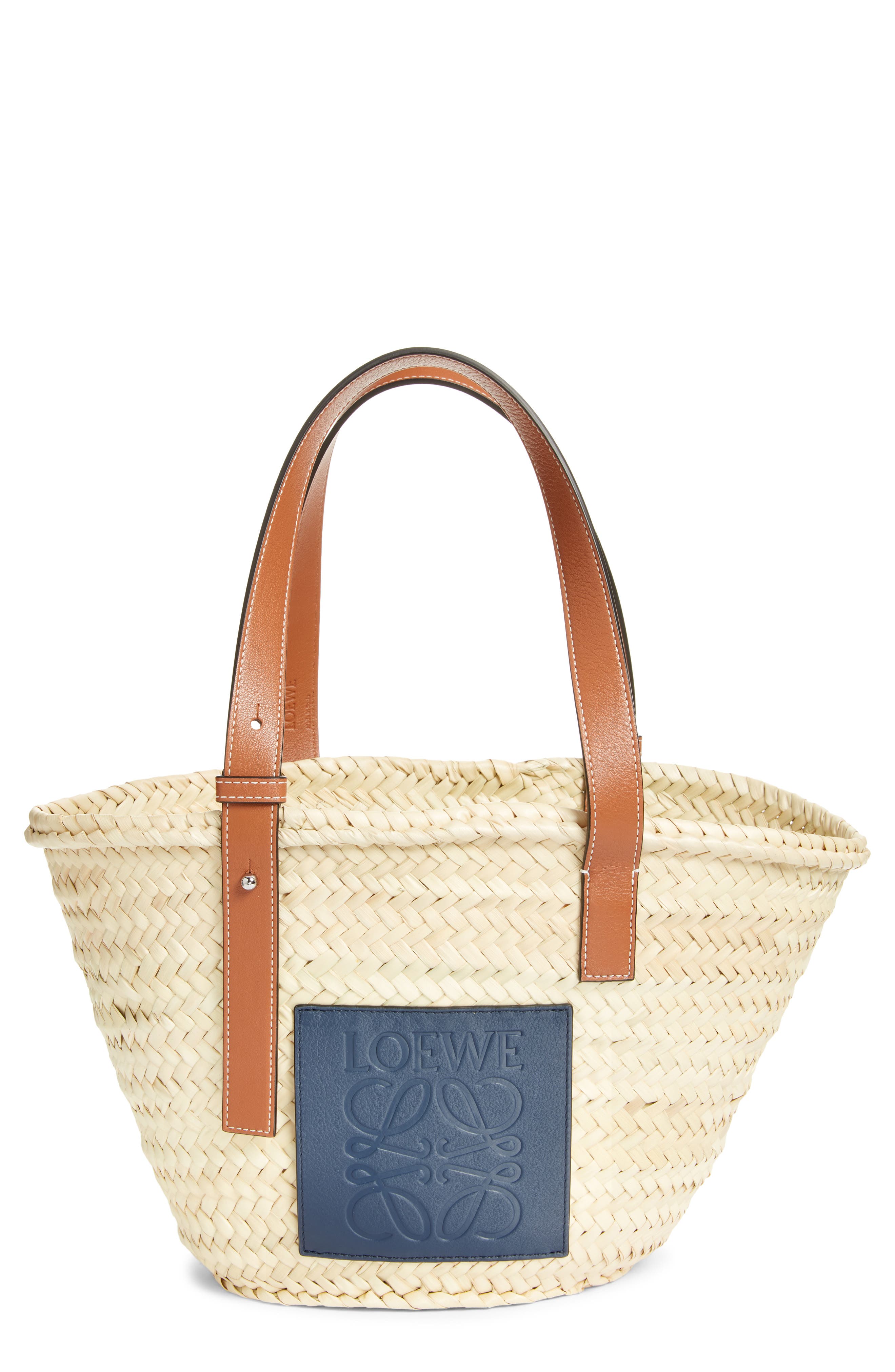 Loewe x Paula's Ibiza Palm Leaf Basket Bag, Main, color, 