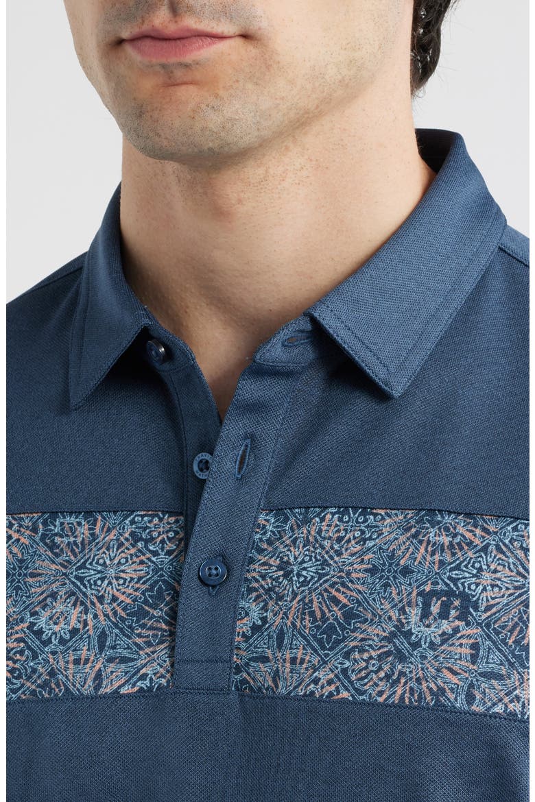 Good Good Acropolis Chest Stripe Polo, Alternate, color, MOOD INDIGO/ VINTAGE INDIGO