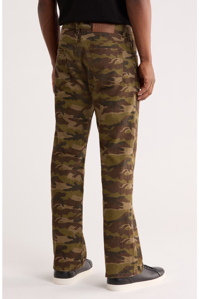 Camo Flare Jeans, Alternate, color, OLIVE