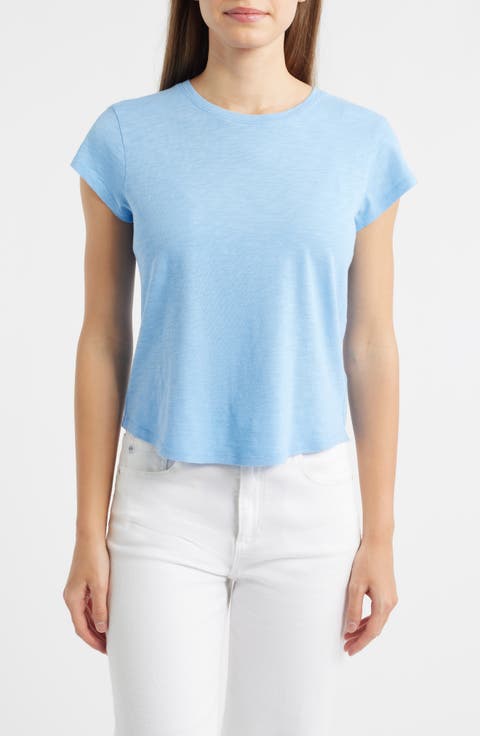 Cotton Blend Slub Baby Tee