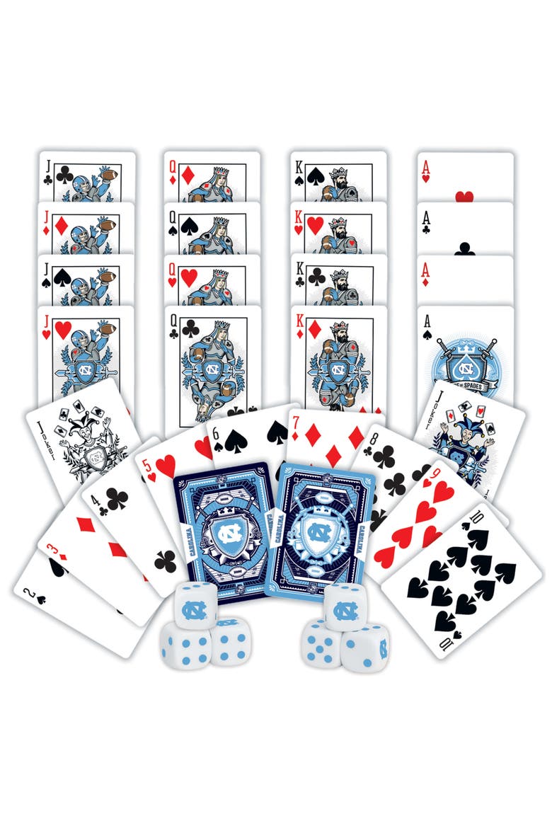 UNC Tar Heels Playing Cards & Dice, Alternate, color, Multicolor