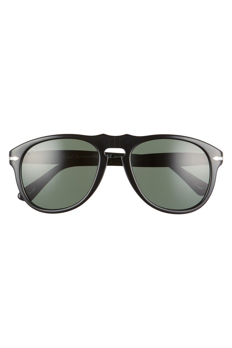 Suprema 54mm Polarized Pilot Sunglasses, Alternate, color, BLACK