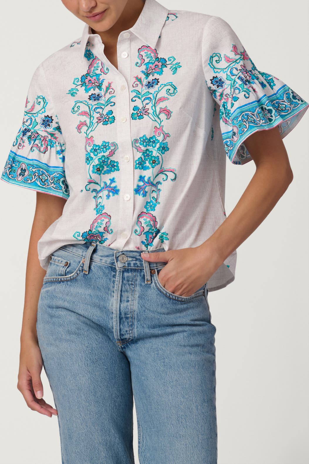 Warwick Tile Print Ellis Top