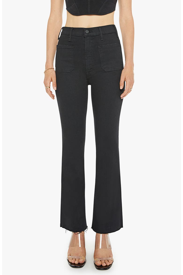 The Hustler Patch Pocket High Waist Ankle Flare Jeans, Main, color, NOT GUILTY