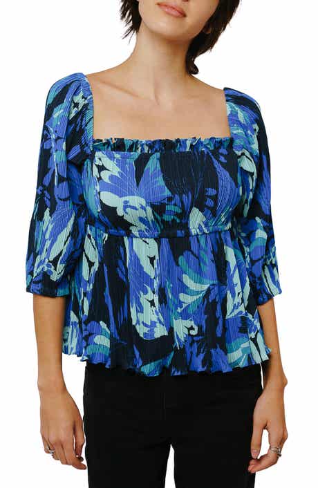 CIEBON Hilo Pleated Babydoll Top