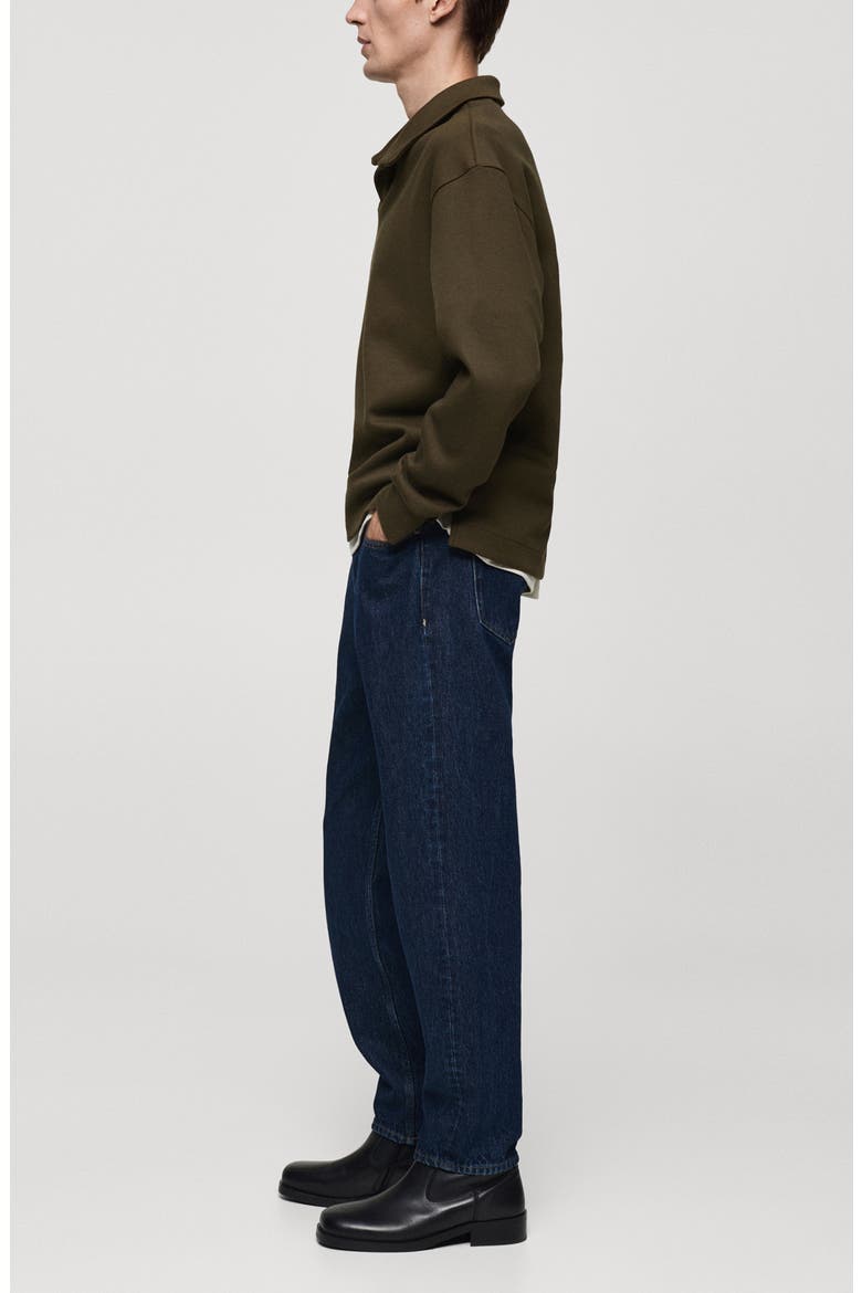 Relaxed Fit Polo Sweatshirt, Alternate, color, KHAKI GREEN