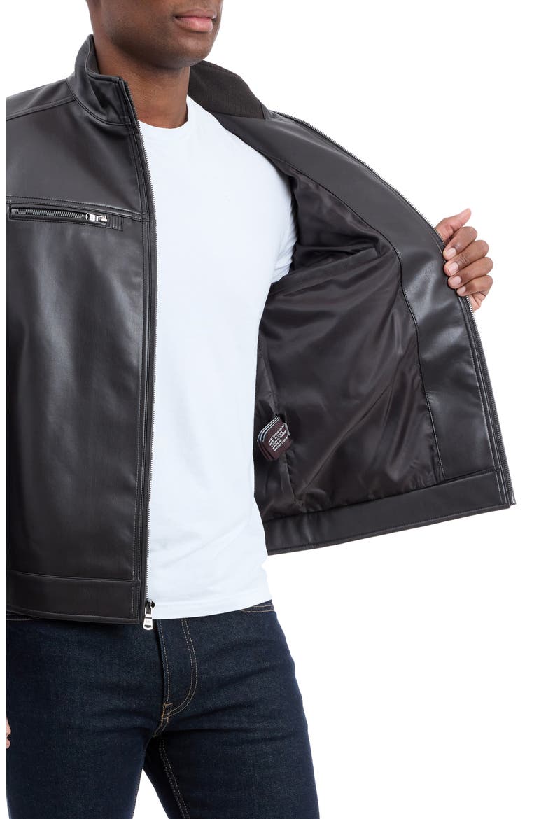Barmullo Faux Leather Jacket, Alternate, color, ESPRESSO