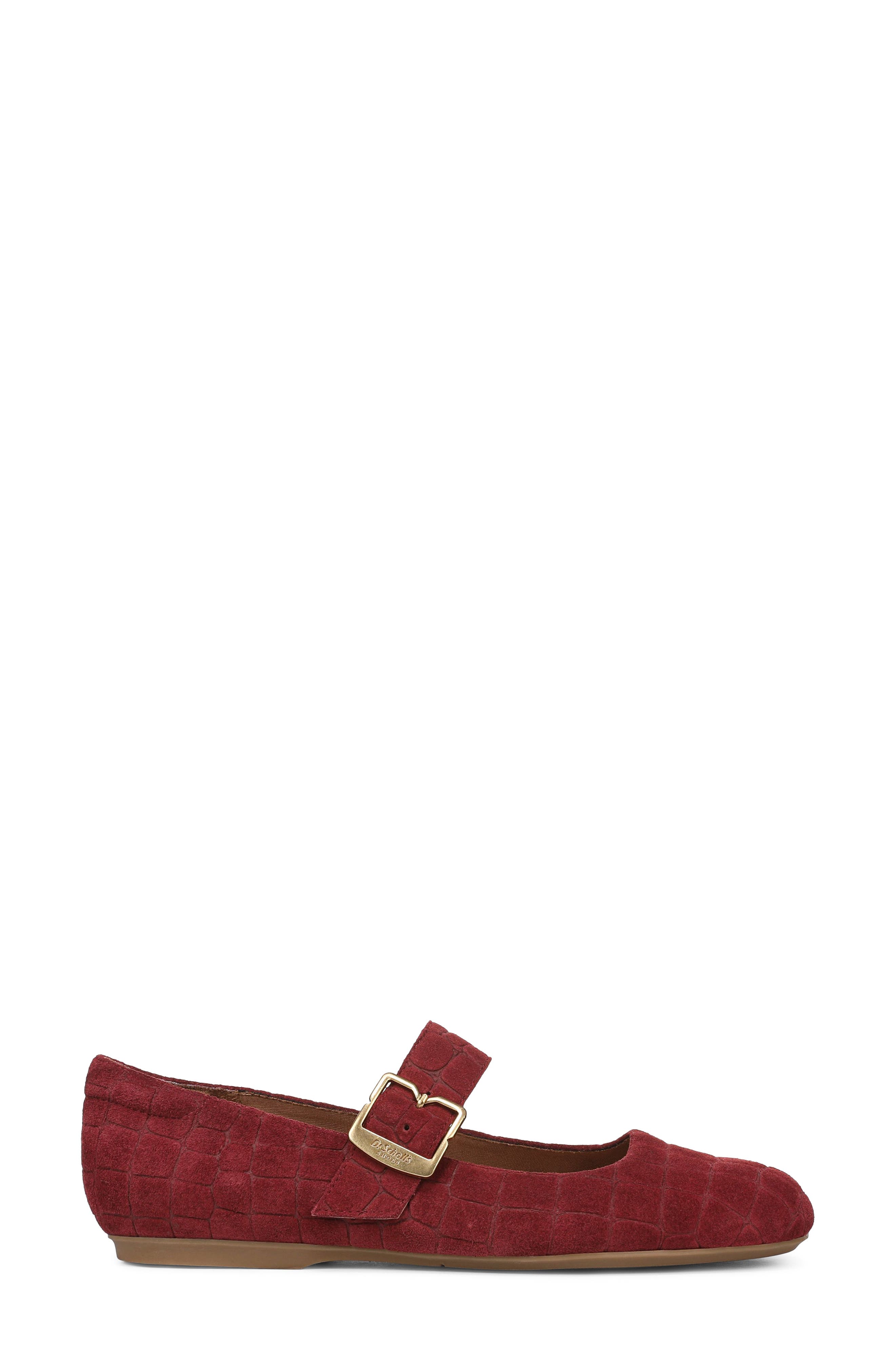 Weston Jane Flat, Alternate, color, BURGUNDY