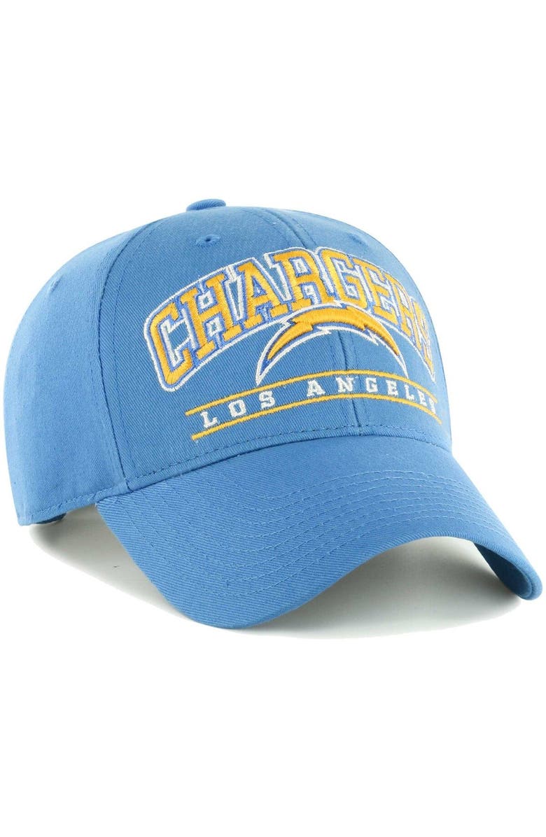 '47 Men's '47 Powder Blue Los Angeles Chargers Fletcher MVP Adjustable Hat, Alternate, color,
