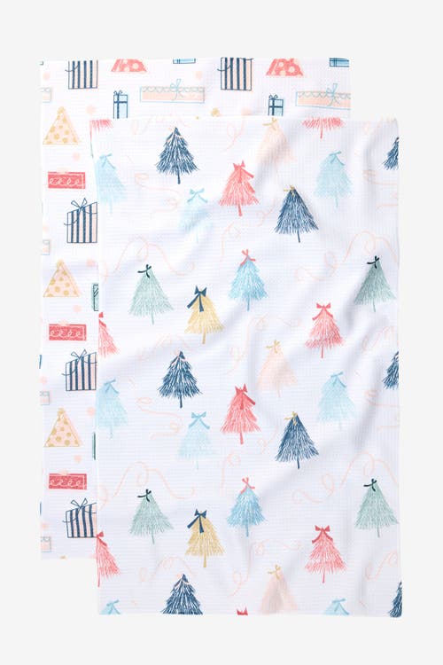 Geometry Kitchen Tea Towel Set In Multi