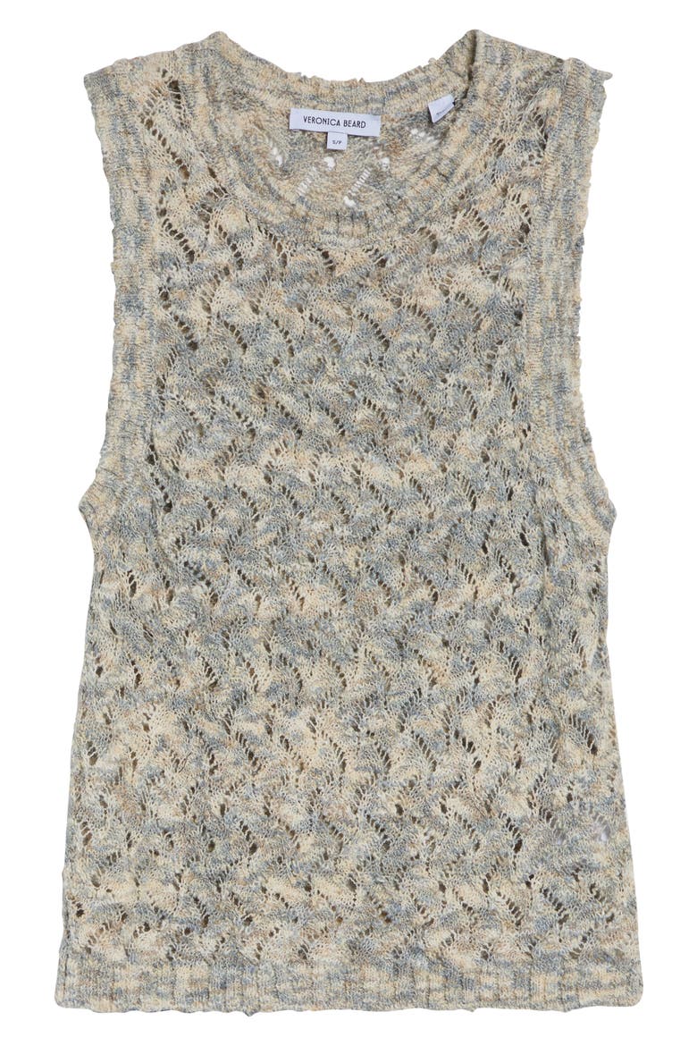 Jerrel Semisheer Cotton Blend Tank, Main, color, DOVE MULTI