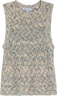 Veronica Beard Jerrel Semisheer Cotton Blend Tank