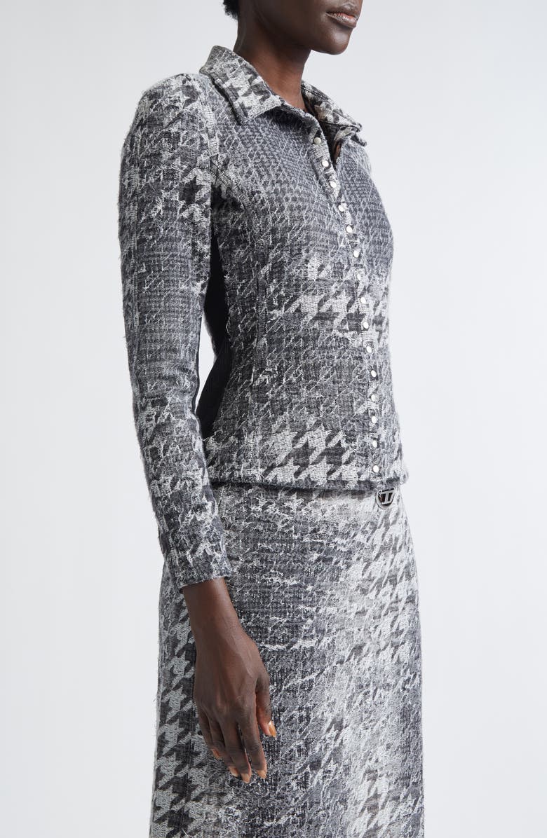 DIESEL<sup>®</sup> De-Masly-Fsh1 Denim Jacket, Alternate, color, Black/Denim