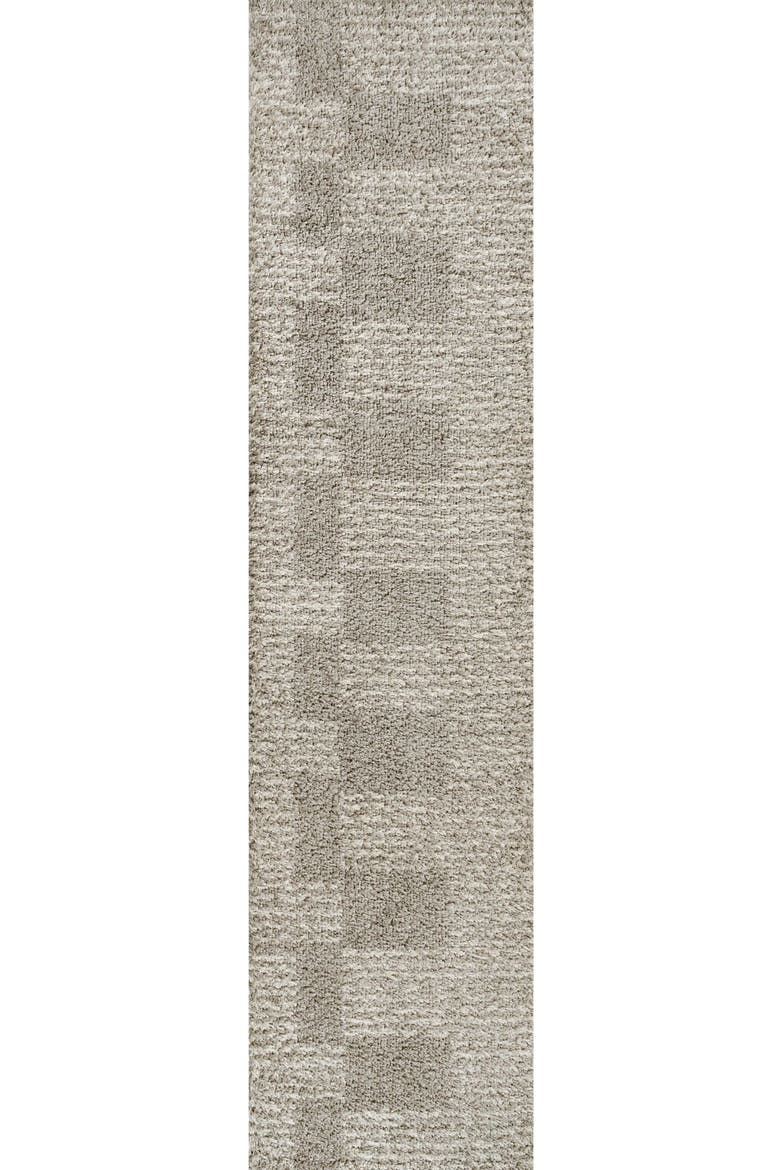 Petra Abstract Stripe Geometric Shag Area Rug, Alternate, color, Gray/Ivory