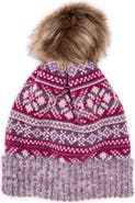 MUK LUKS Women's Chenille Eyelash Mix Hat