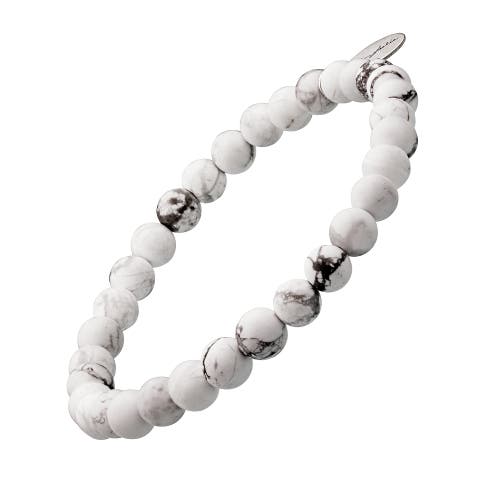 4mm Sterling Silver Lava Shape Bead Bracelet