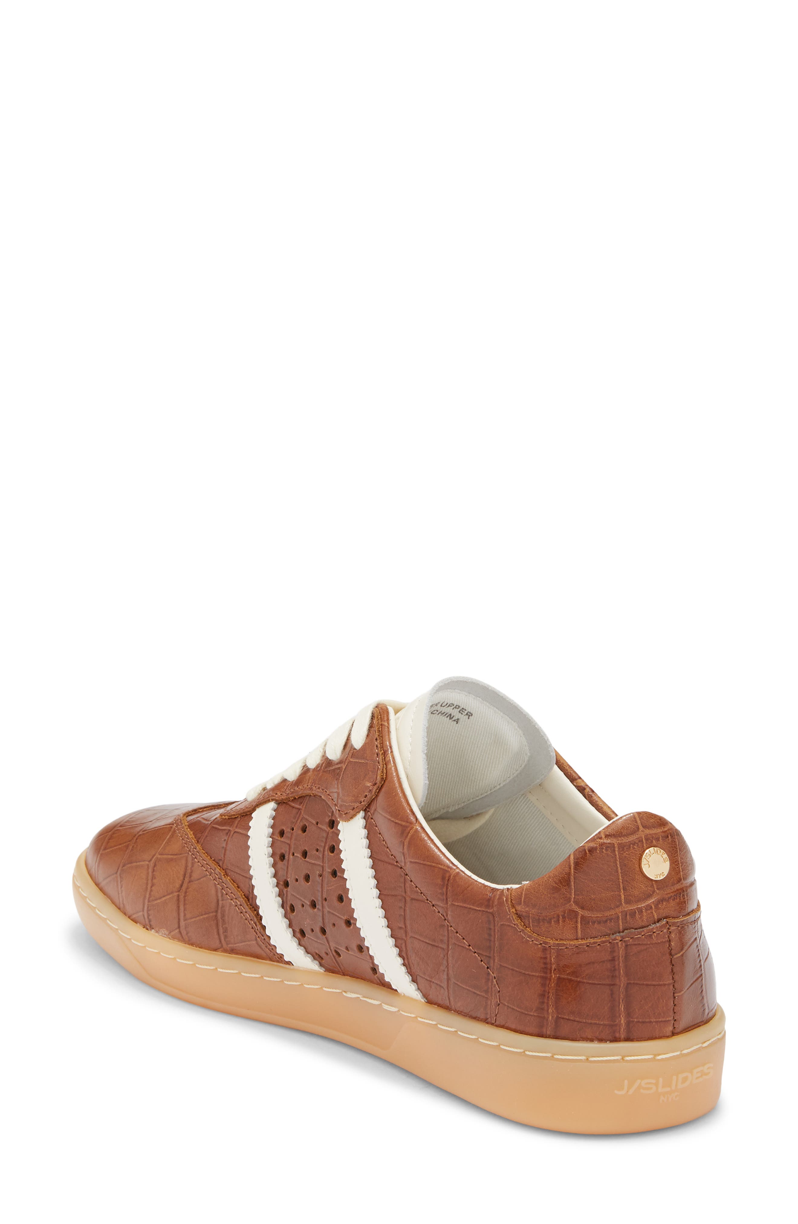 JSlides Hunter Leather Sneaker, Alternate, color, Tan