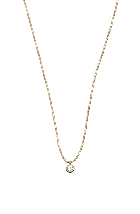 Cubic Zirconia Pendant Necklace