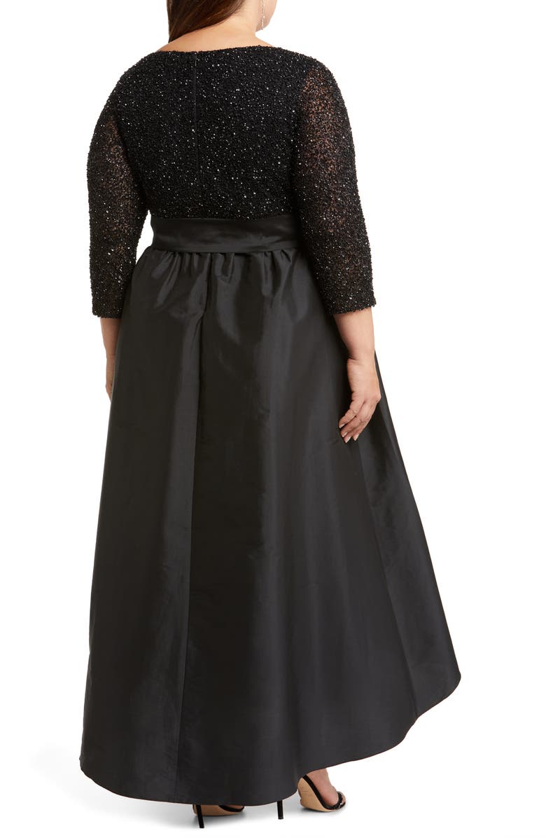 Pisarro Nights Sequin Bodice Taffeta Gown, Alternate, color, 