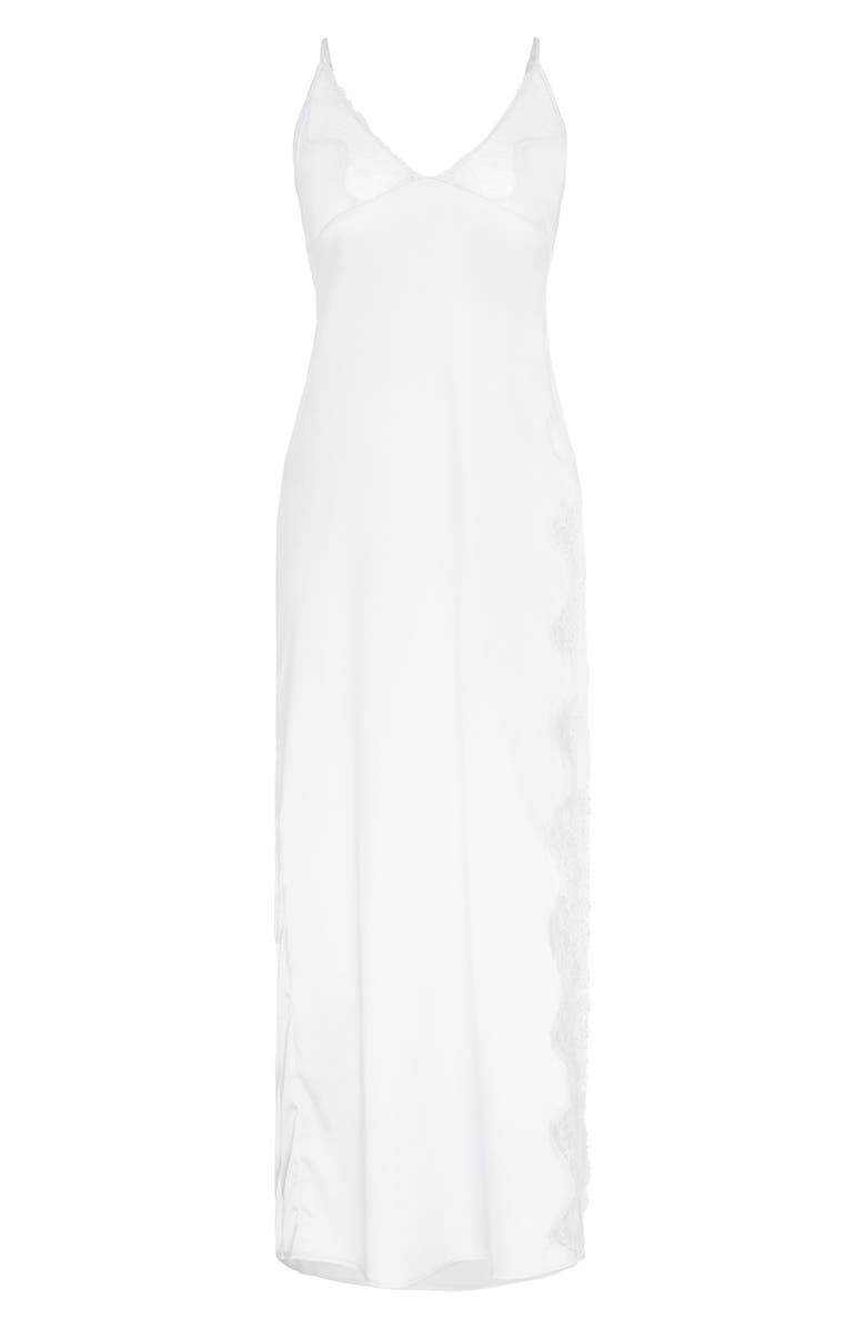 SAVAGE X FENTY Nite Shade Maxi Nightgown, Alternate, color, Hazy White