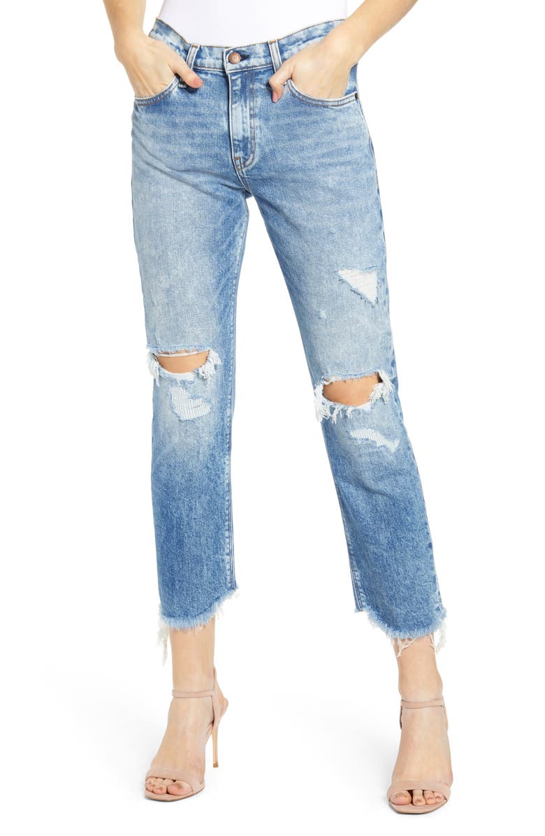 Hudson Jeans Jessi Ripped Ankle Boyfriend Jeans, Main, color, 