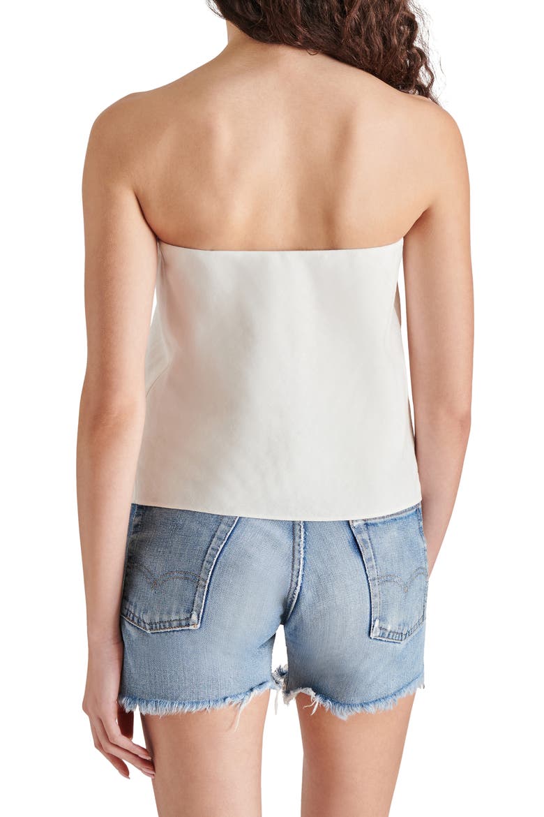 Jessamine Strapless Linen Blend Top, Alternate, color, CLOUD