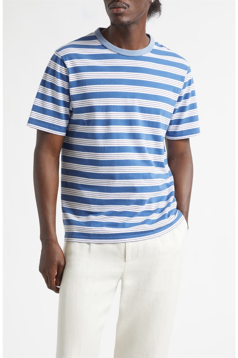 Stripe Ringer T-Shirt, Main, color, NAVY/ WHITE