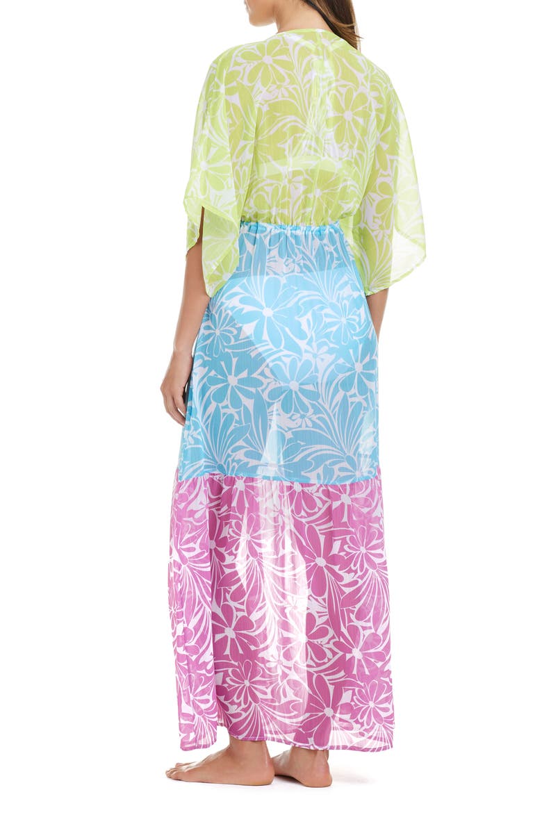 BLEU by Rod Beattie Sock It to Me Chiffon Cover-Up Maxi Dress, Alternate, color, 