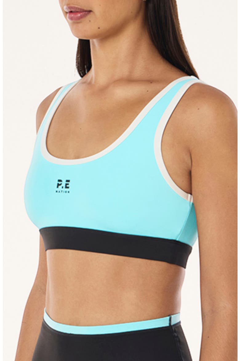 Pursuit Sports Bra, Alternate, color, AQUA