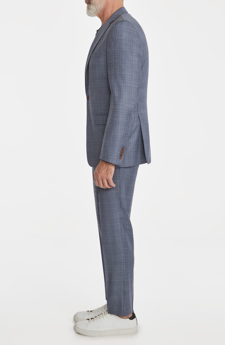 Jack Victor Esprit Contemporary Fit Plaid Wool Suit, Alternate, color,