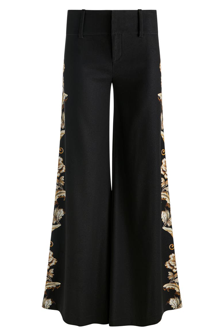 Olivia Wide Leg Pants, Alternate, color, NOIR ELEGANCE OFF WHITE
