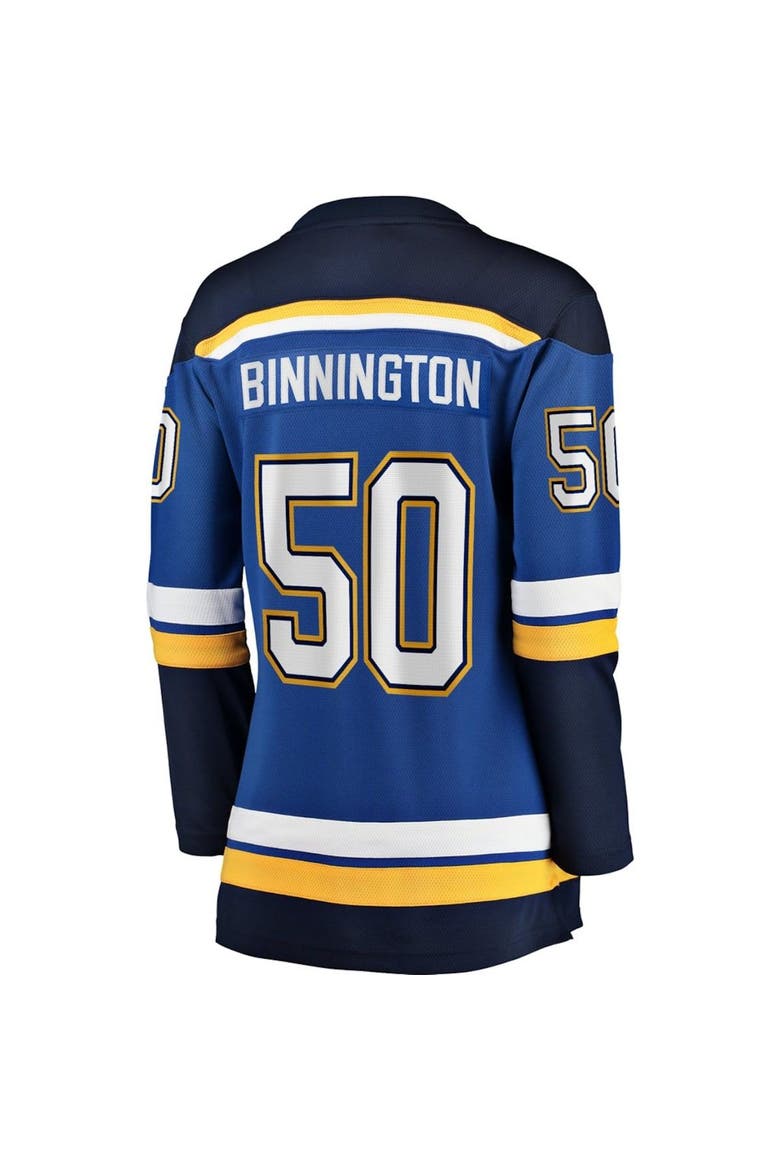 Women's Fanatics Branded Jordan Binnington Royal St. Louis Blues Home Premier Breakaway Player Jersey, Alternate, color, Blue